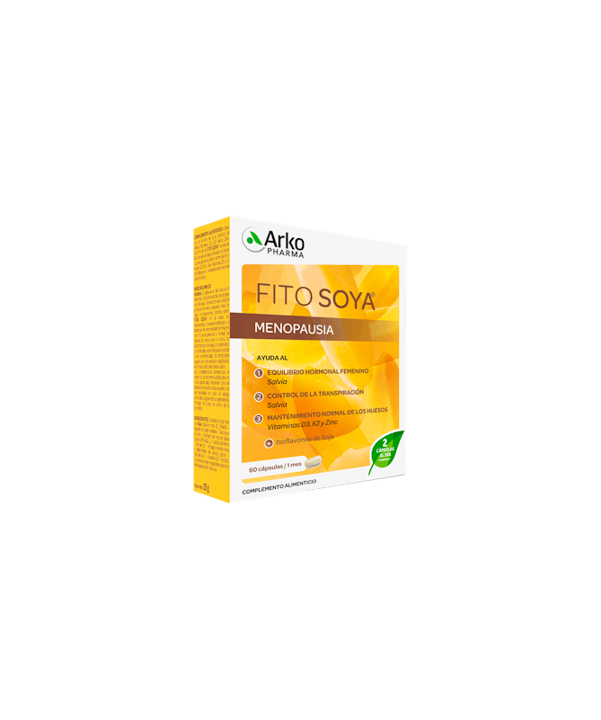 FITOSOYA 60 CAPS ARKOPHARMA – foto del producto vitamina cápsula hierro