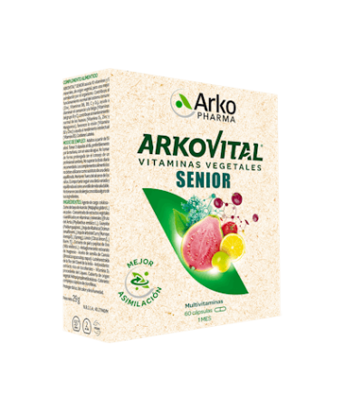 ARKOVITAL PURA ENERGIA SENIOR 50+60CA – foto del producto vitamina mcg vitaminas