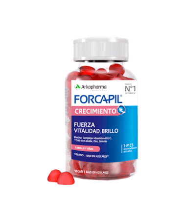 FORCAPIL CRECIMIENTO 60 CARAMELOS DE GOM – foto del producto cada forcapil crecimiento