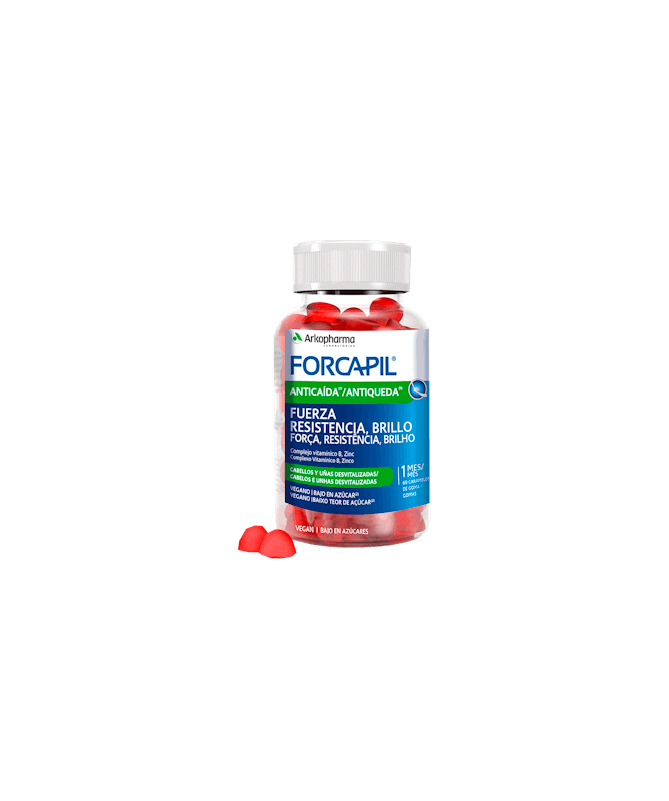 FORCAPIL ANTICAIDA CARAMELOS DE GOMA 60U – foto del producto caramelos goma forcapil
