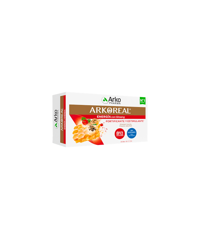 ARKOREAL JALEA REAL + GINSENG 20U – foto del producto ginseng extracto jalea