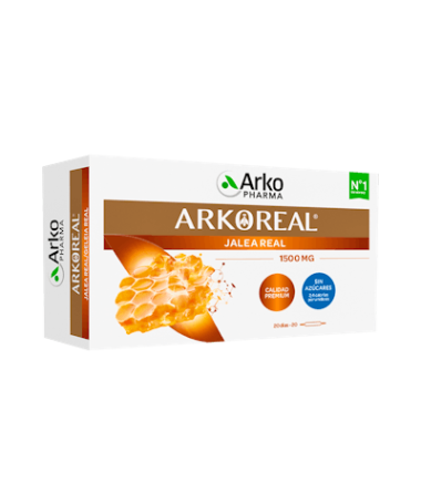 ARKOREAL JALEA REAL FORTE PLUS 1500 20AM – foto del producto ampolla jalea real