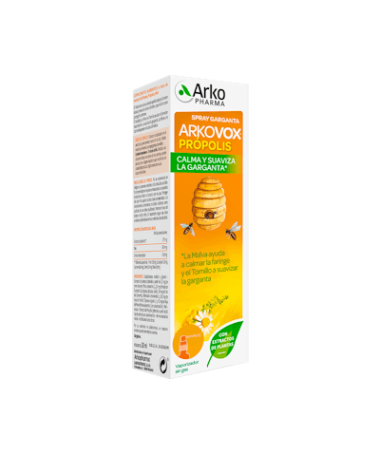 ARKOVOX PROPOLIS GARGANTA SPRAY 30 ML – foto del producto hojas energía sylvestris