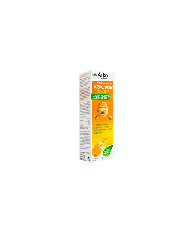 ARKOVOX PROPOLIS GARGANTA SPRAY 30 ML – foto del producto hojas energía sylvestris