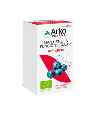 ARKOCAPSULAS ARANDANO BIO 40 CAPSULAS – foto del producto arkocapsulas arandano bio