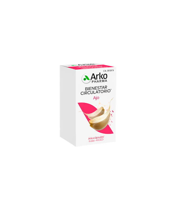 ARKOCAPSULAS AJO 45 CAPSULAS – foto del producto arkocapsulas ajo capsulas