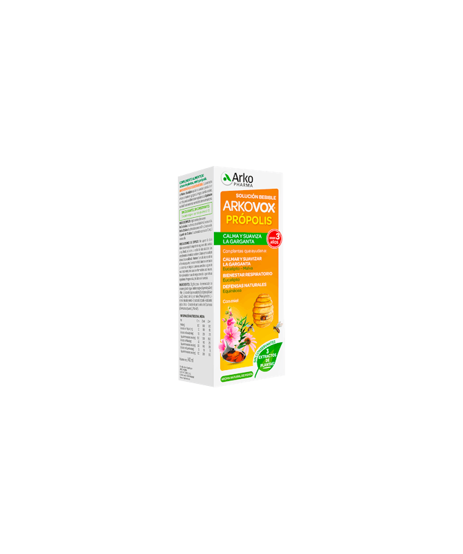 ARKOVOX PROPOLIS JARABE 150 ML – foto del producto arkovox propolis jarabe