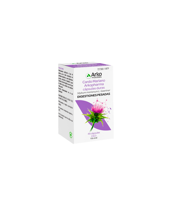 ARKOCAPSULAS CARDO MARIANO 390 MG 45 CAP – foto del producto arkocapsulas cardo mariano