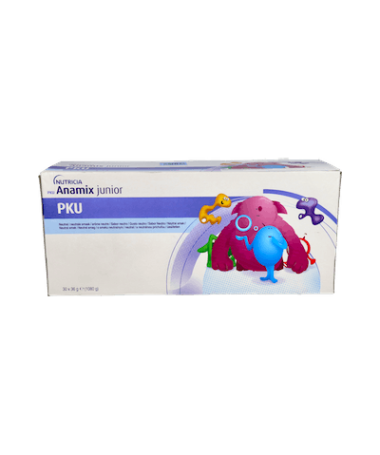 PKU ANAMIX JUNIOR NEUTRO 30 SOBRES 36GR – foto del producto pku anamix junior