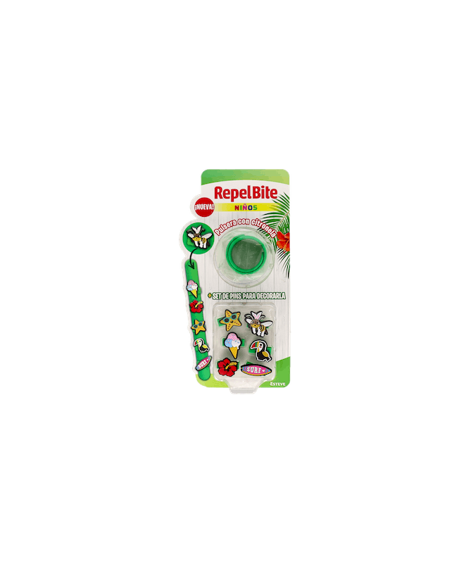 REPEL BITE NIÑOS PULSERA CITRONELA PERS – foto del producto cada repel bite