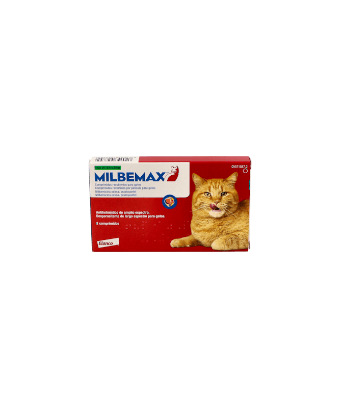 MILBEMAX 2-12 KG GATOS 2 COMP ELANCO – foto del producto cada milbemax gatos
