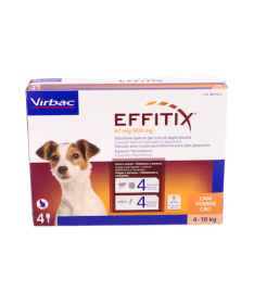 EFFITIX PERROS 4-10kg 4 PIP VIRBAC – foto del producto cada effitix perros