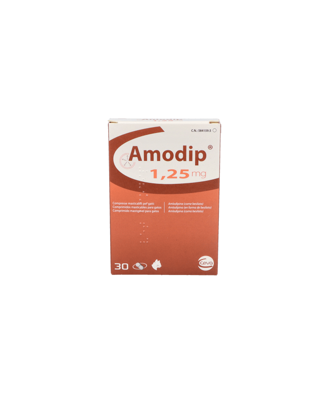AMODIP 1.25 MG 30 COMP MAST CEVA – foto del producto cada amodip comp
