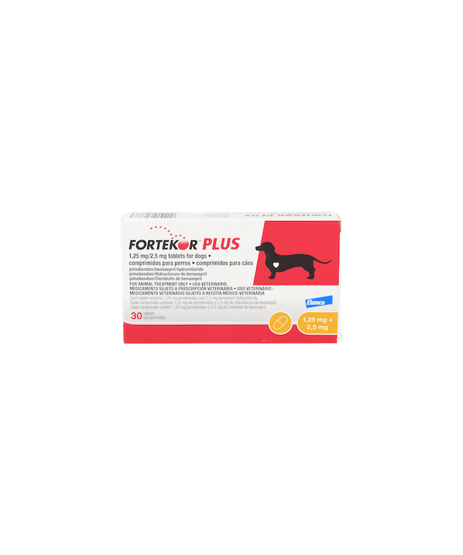 FORTEKOR PLUS 1.25/2.5 MG 30 COMP ELANCO – foto del producto cada fortekor plus