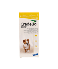 CREDELIO PERRO 56MG 1.3-2.5KG 6CP ELANCO – foto del producto cada credelio perro