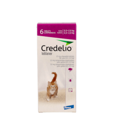 CREDELIO CAT PEQ 12MG 0.5-2Kg 6CP ELANCO – foto del producto cada credelio cat