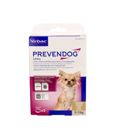 PREVENDOG COLLAR 35CM PACK 2U VIRBAC – foto del producto cada prevendog collar