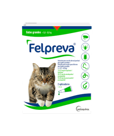 FELPREVA L GATO 2 PIP VETOQUINOL – foto del producto cada felpreva gato