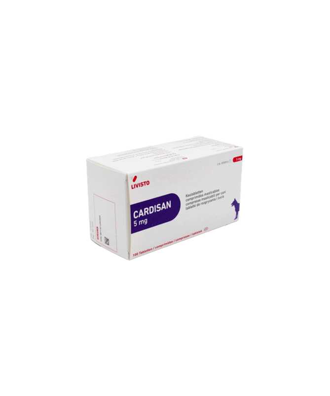 CARDISAN 5 MG 100 COMPR LIVISTO – foto del producto cada cardisan 100