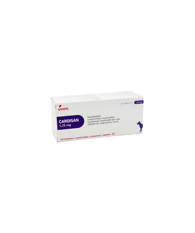 CARDISAN 1.25 MG 100 COMPR LIVISTO – foto del producto cada cardisan 100