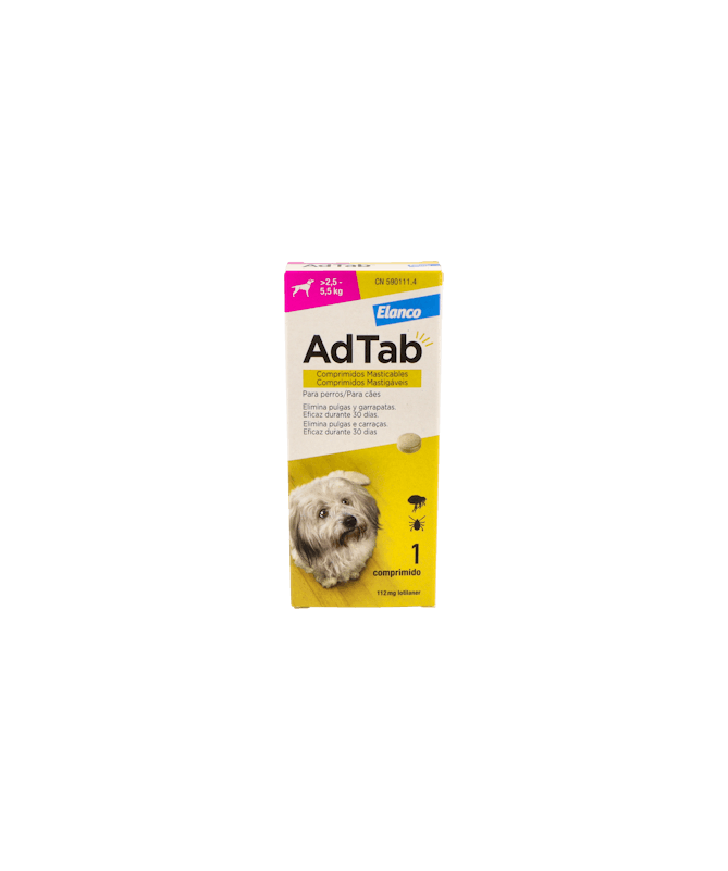 ADTAB PERRO 112MG 1 CP MAST ELANCO – foto del producto cada adtab perro