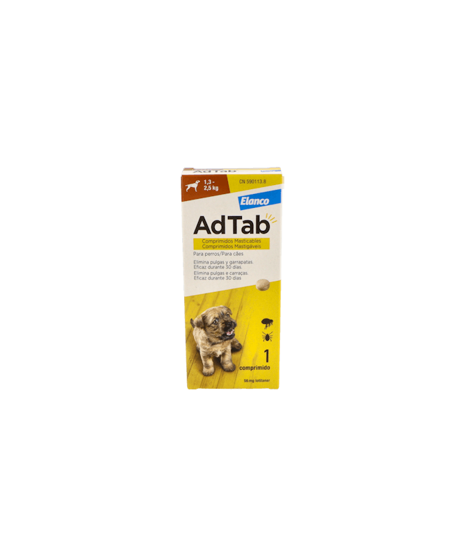 ADTAB PERRO 56MG 1 CP MAST ELANCO – foto del producto cada adtab perro