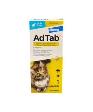 ADTAB GATO 48MG 1 CP MAST ELANCO – foto del producto cada adtab gato