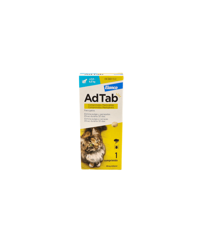 ADTAB GATO 48MG 1 CP MAST ELANCO – foto del producto cada adtab gato