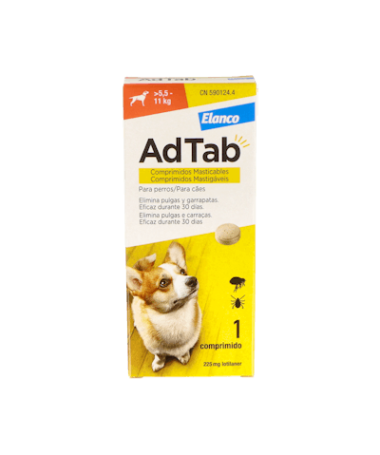 ADTAB PERRO 225MG 1 CP MAST ELANCO – foto del producto cada adtab perro