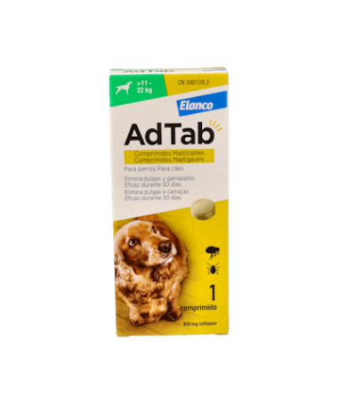 ADTAB PERRO 450MG 1 CP MAST ELANCO – foto del producto cada adtab perro