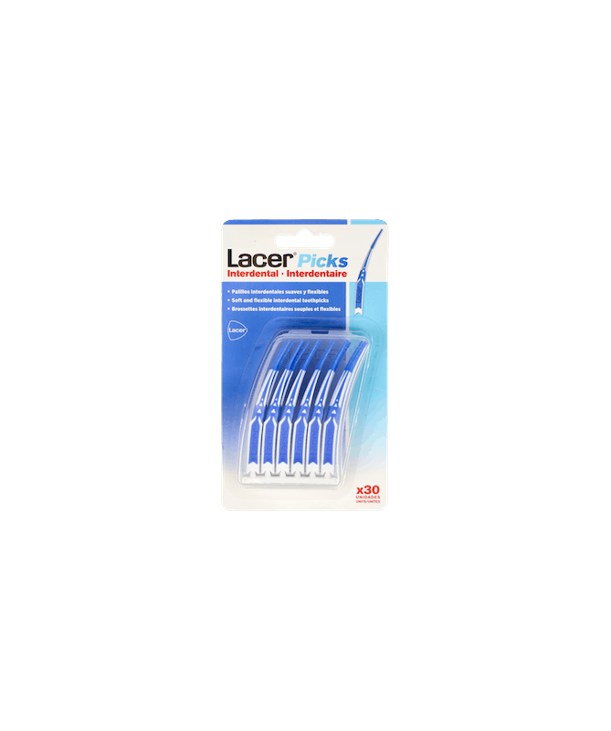 LACER PICKS INTERDENTAL 30 UNIDADES – foto del producto lacer picks interdental