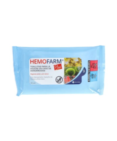 HEMOFARM PLUS TOALLITAS SOBRE 20 UD – foto del producto cada hemofarm plus