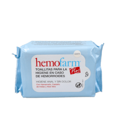 HEMOFARM PLUS TOALLITAS 40 UD – foto del producto cada hemofarm plus