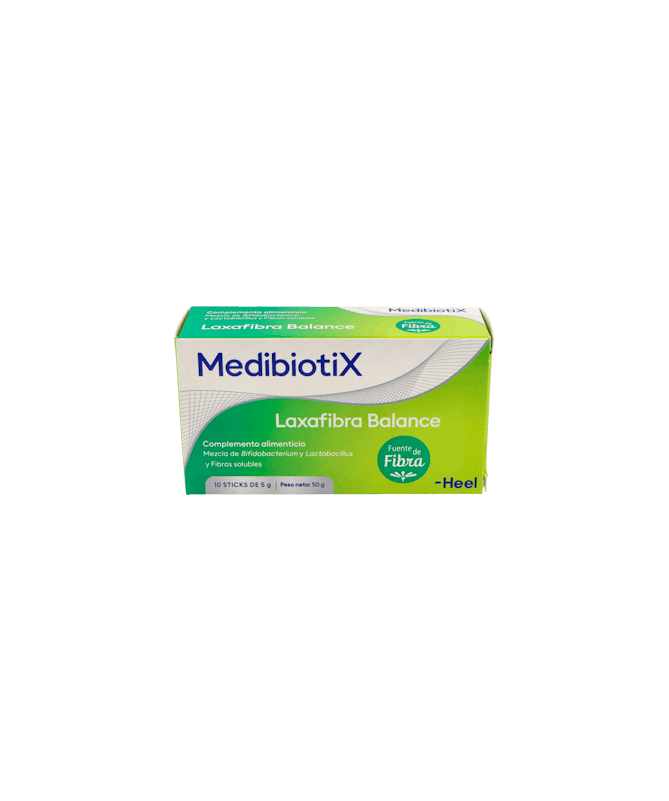 MEDIBIOTIX LAXAFIBRA BALANCE 10 STICKS – foto del producto cada medibiotix laxafibra