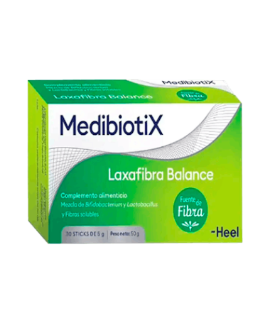 MEDIBIOTIX LAXAFIBRA BALANCE 30 STICK 5G – foto del producto cada medibiotix laxafibra