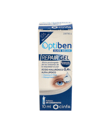 OPTIBEN REPAIR GEL 10 ML – foto del producto cada optiben repair