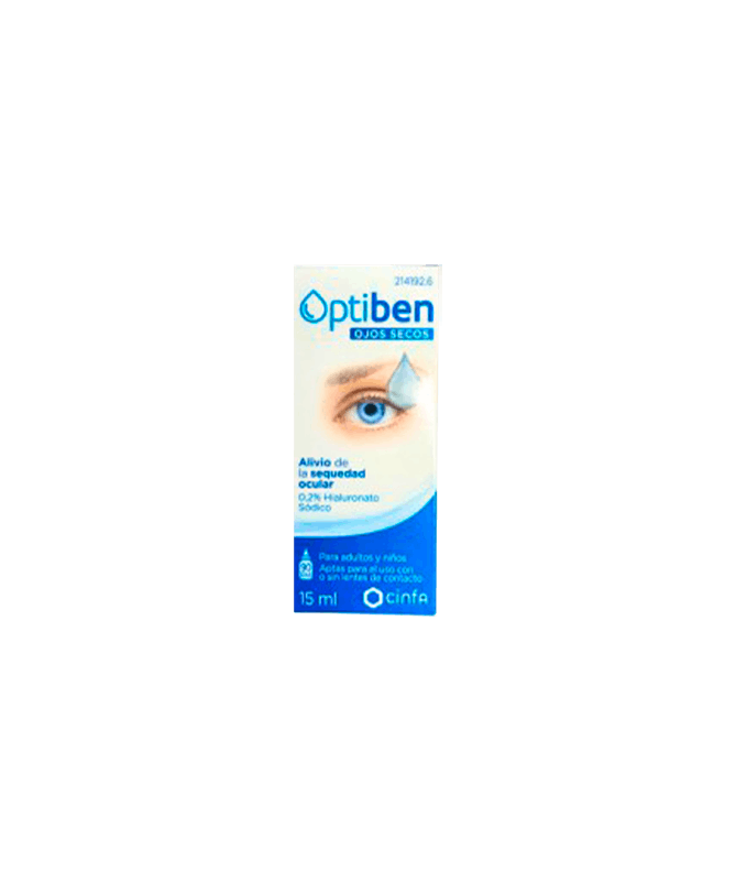 OPTIBEN OJOS SECOS GOTAS 15ML – foto del producto cada optiben ojos