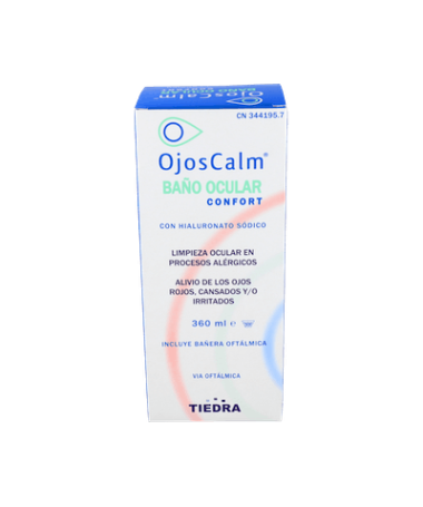 OJOSCALM BAÑO OCULAR ESTERIL 360 ML – foto del producto cada ojoscalm baño