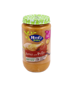HERO BABY ARROZ CON POLLO 235 GRAMOS – foto del producto cada hero baby