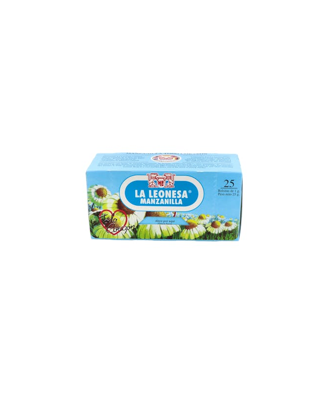 LA LEONESA MANZANILLA INFUSION 25 UND. – foto del producto cada leonesa manzanilla