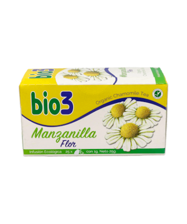 BIE 3 MANZANILLA FLOR ECOLOGICA 25 FILTR – foto del producto manzanilla bie flor