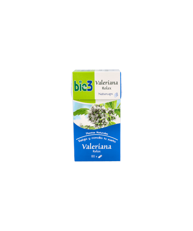 BIE 3 VALERIANA RELAX 80 CAPSULAS – foto del producto bie valeriana relax