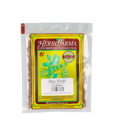 ANIS VERDE HERBOFARMA AL VACIO 50G – foto del producto anisum anis verde