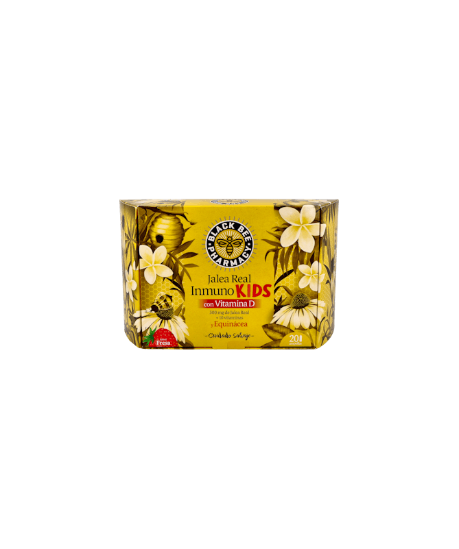 BLACK BEE KIDS 10 ML 20 VIALES – foto del producto vitamina ácido mcg