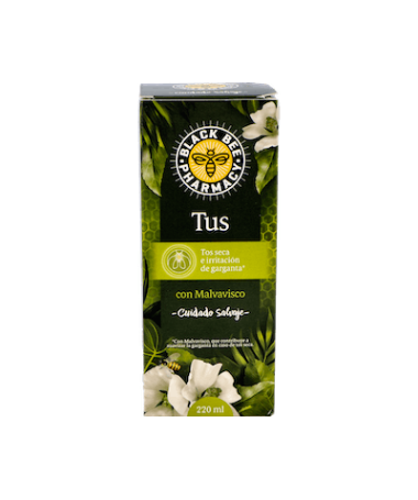 BLACK BEE TUS JARABE 220 ML 1UD – foto del producto extracto seco hojas