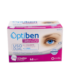 OPTIBEN TOALLITAS USO DUAL 28 UND – foto del producto cada optiben toallitas