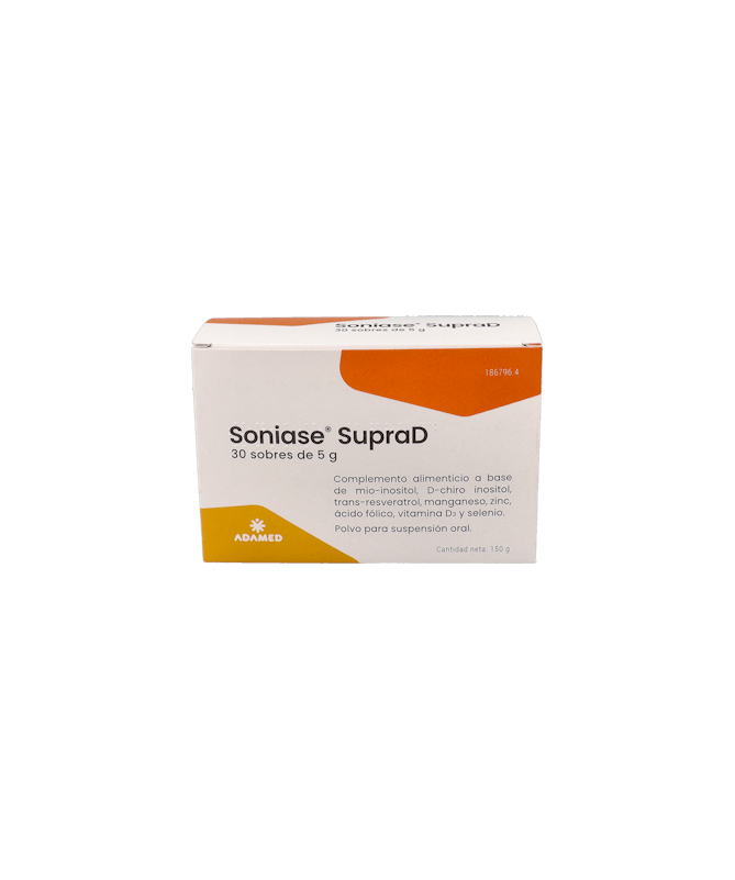 SONIASE SUPRA D 30 SOBRES – foto del producto cada soniase supra