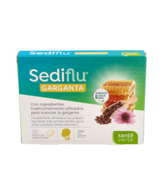 SEDIFLU GARGANTA 15 PASTILLAS – foto del producto cada sediflu garganta