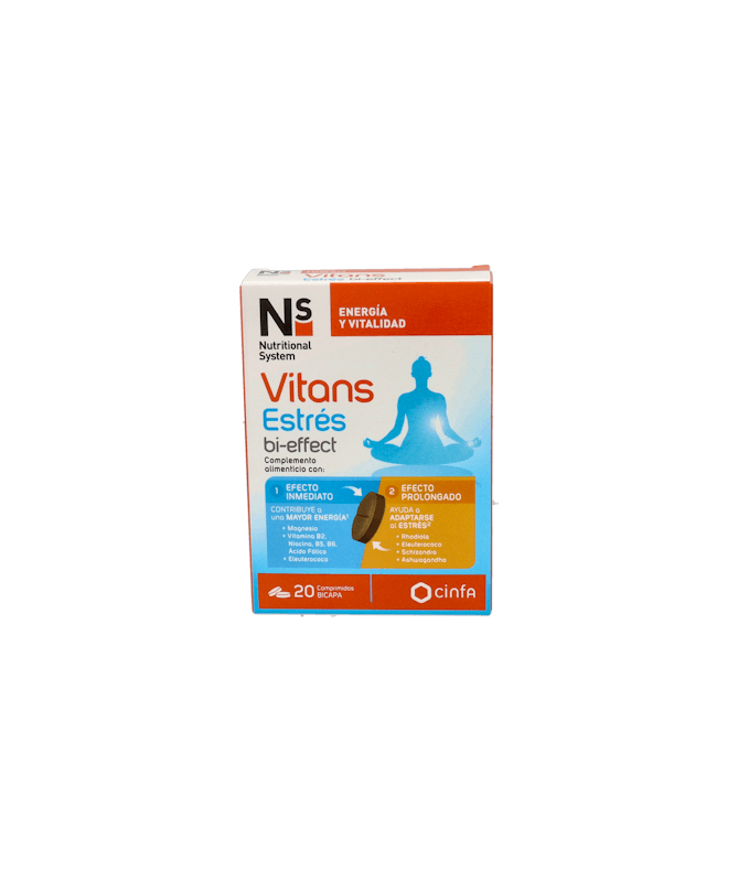NS VITANS ESTRES BI-EFFECT 20 COMP BICAP – foto del producto vitans estres effect