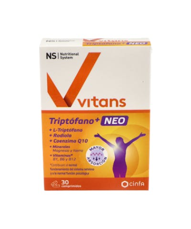 NS VITANS TRIPTOFANO+ NEO 30 COMPRIMIDOS – foto del producto vitans triptofano neo
